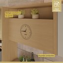 Ver imagem 7 de Cozinha Completa Modulada 6 Peças 12 Portas 2 Gavetas Condessa 350cm 100% MDF Cinza/Carvalho/Greige