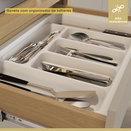 Cozinha Completa 5 Peças 11 Portas 2 Gavetas Condessa 270cm 100% Mdf - 13