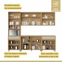 Ver imagem 7 de Cozinha Completa Modulada 5 Peças 11 Portas 2 Gavetas Condessa 270cm 100% MDF Cinza/Carvalho/Greige