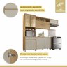 Cozinha Completa 4 Peças 8 Portas 1 Gavetas Condessa 270cm 100% Mdf - 15