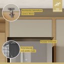Ver mais imagens de Cozinha Completa Modulada 4 Peças 8 Portas 1 Gavetas Condessa 270cm 100% MDF Cinza/Carvalho/Greige