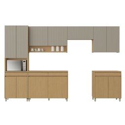 Cozinha Completa 6 Peças 13 Portas 7 Gavetas Simone Mendes 350cm 100% Mdf - 2