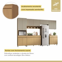 Cozinha Completa 6 Peças 13 Portas 7 Gavetas Simone Mendes 350cm 100% Mdf - 16