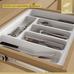 Cozinha Completa 6 Peças 13 Portas 7 Gavetas Simone Mendes 350cm 100% Mdf - 12