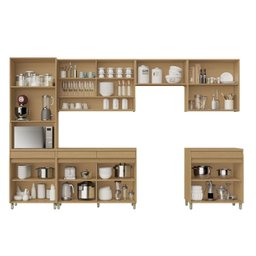 Cozinha Completa 6 Peças 13 Portas 7 Gavetas Simone Mendes 350cm 100% Mdf - 3