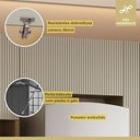 Ver mais imagens de Cozinha Completa Modulada 6 Peças 13 Portas 7 Gavetas Simone Mendes 350cm 100% MDF Cinza Carvalho