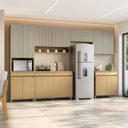 Ver imagem 2 de Cozinha Completa 6 Peças 13 Portas 7 Gavetas Simone Mendes 350cm 100% Mdf