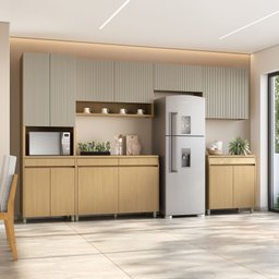 Cozinha Completa 6 Peças 13 Portas 7 Gavetas Simone Mendes 350cm 100% Mdf - 1
