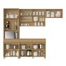 Cozinha Completa 4 Peças 9 Portas 3 Gavetas Simone Mendes 270cm 100% Mdf - 4