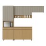 Cozinha Completa 4 Peças 9 Portas 3 Gavetas Simone Mendes 270cm 100% Mdf - 3