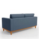 Ver imagem 5 de Sofá 03 Lugares Juliette Suede Base Madeira Castanho - D’Rossi