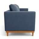 Ver imagem 4 de Sofá 03 Lugares Juliette Suede Base Madeira Castanho - D’Rossi