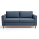 Ver imagem 3 de Sofá 03 Lugares Juliette Suede Base Madeira Castanho - D’Rossi