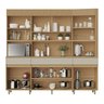 Armário de Cozinha 6 Portas 3 Gavetas Realeza 220cm 100% Mdf - 5