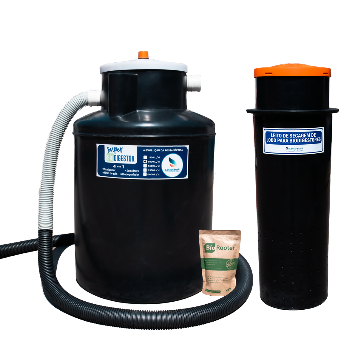 Kit Fossa Biodigestora 1000l/dia + Leito de Secagem e Vala