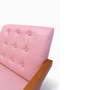 Ver imagem 2 de Poltrona Zara Corino Moderno Sala de Estar Escritório Quarto:rosa Claro