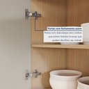 Ver mais imagens de Armário de Cozinha 5 Portas 2 Gavetas Realeza 160cm 100% MDF Cinza/Carvalho/Greige