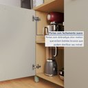 Ver mais imagens de Armário de Cozinha 7 Portas 2 Gavetas Nobreza 210cm 100% Mdf