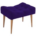 Ver imagem 2 de Kit 2 Puffs Requinte Veludo Azul Marinho - Kimi Design