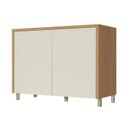 Ver imagem 2 de Balcão 2 Portas 120cm Condessa 100% MDF Cinza/Carvalho/Greige