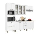 Ver imagem 1 de Cozinha Completa Modulada 5 Peças 100% MDF Classy Branco