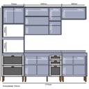 Ver imagem 2 de Cozinha Completa Modulada 5 Peças 100% MDF Classy Branco