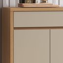 Ver imagem 7 de Balcao 2 Portas 1 Gaveta 80cm Condessa 100% MDF Cinza/Carvalho/Greige