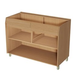 Balcão 2 Portas 2 Gaveta sem Tampo 120cm Simone Mendes 100% Mdf - 10