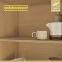 Ver imagem 7 de Armário Aéreo 1 Porta com Relógio Condessa 100% MDF 120cm Marrom/Carvalho/Greige