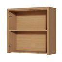 Ver imagem 4 de Armário Aéreo 2 Porta Condessa 100% MDF 80cm Cinza/Carvalho/Greige