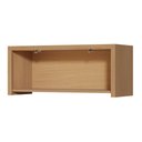 Ver imagem 4 de Armário Aéreo Geladeira 1 Porta Basculante Condessa 80cm 100% MDF Marrom/Carvalho/Greige