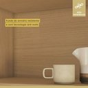 Ver imagem 7 de Armário Aéreo Geladeira 1 Porta Basculante Simone Mendes 80cm 100% MDF Marrom/Carvalho/Greige
