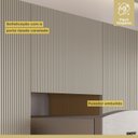 Ver mais imagens de Armário Aéreo Geladeira 1 Porta Basculante Simone Mendes 80cm 100% MDF Marrom/Carvalho/Greige