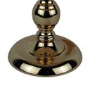 Ver imagem 4 de Centro de Mesa Bandeja Doceira Doce Redonda em Metal Dourado com Base Espelhada 24x33cm