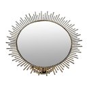 Ver imagem 2 de Centro de Mesa Bandeja Doceira Doce Redonda em Metal Dourado com Base Espelhada 24x33cm
