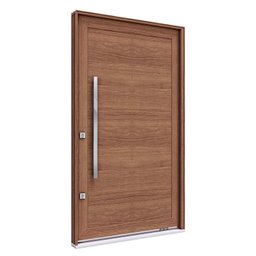 Porta Pivotante de Alumínio Amadeirada com Puxador de 1 Metro 225x130 Alumínio - 2