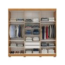 Ver imagem 6 de Guarda-Roupa Casal 6 Portas 2 Gavetas 100% MDF Valência Off White/Cerejeira/Nevaska
