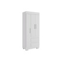 Ver imagem 7 de Guarda Roupa Solteiro 3 Portas e 2 Gavetas Maya Nature/off White - Acp