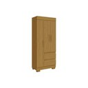 Ver imagem 6 de Guarda Roupa Solteiro 3 Portas e 2 Gavetas Maya Nature/off White - Acp