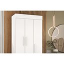 Ver mais imagens de Guarda Roupa Solteiro 3 Portas e 2 Gavetas Maya Nature/off White - Acp