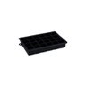 Forma de Gelo Silicone Preto Retangular 24 Cubos 2un - 2