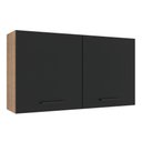 Ver imagem 6 de Armário Aéreo Madesa Agata 120cm com 2 Portas Rustic Preto