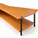 Ver imagem 5 de Mesa de Centro Caribe 170cm em Madeira Laminada Mel com Metal Black