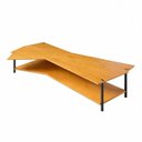 Ver imagem 3 de Mesa de Centro Caribe 170cm em Madeira Laminada Mel com Metal Black