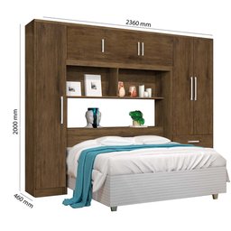 Roupeiro Modulado Cancun Casal Jequitibá J&A Móveis - 7