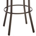 Ver imagem 3 de Kit 2 Banquetas Giratórias ANM6676B Assento Madeira Base Metal sem Encosto Ajustável Marrom Anima