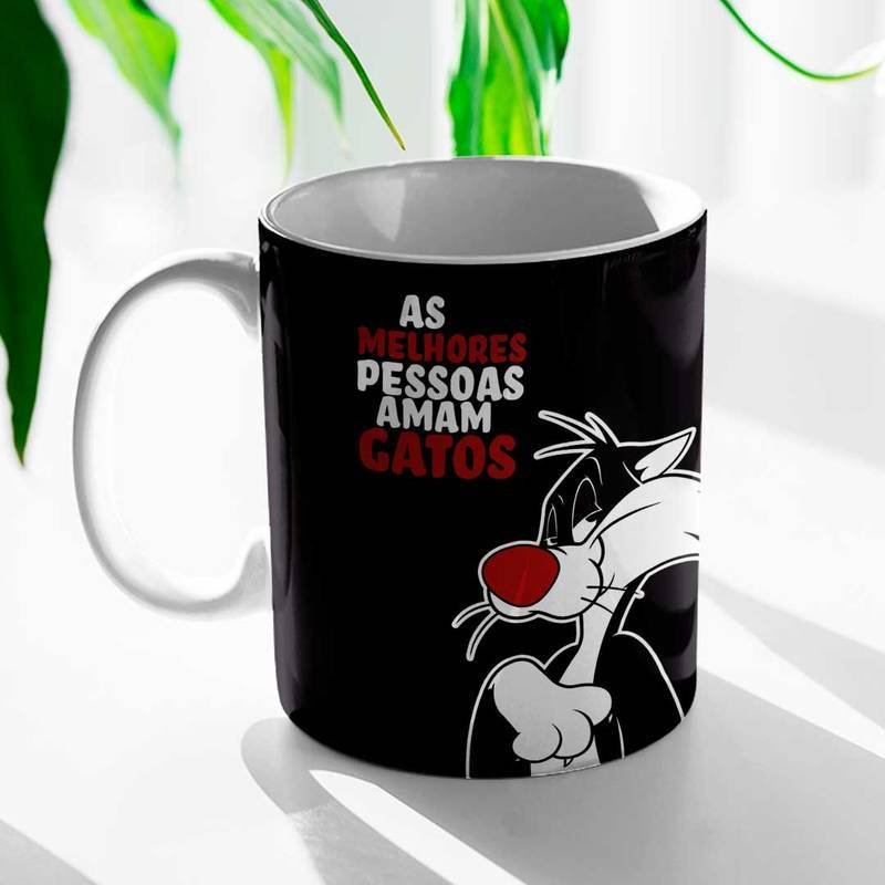 Caneca Porcelana Frajola - Oficial Looney Tunes 330 ML - 2