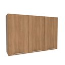 Ver imagem 2 de Armário Aéreo de Cozinha 120x80cm 3 Portas 4 Prateleiras Freijó Cz3109 Freijó