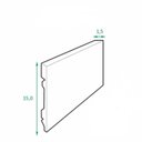 Ver imagem 3 de Kit rodapé de Poliestireno 30 Barras Lisas de 15cm x 2,40m Rende 72 Metros Casa Grassi 