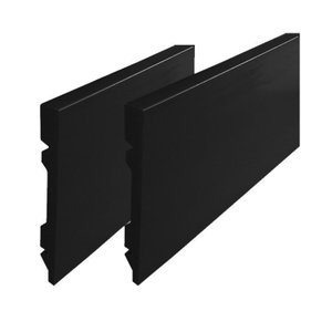 Kit rodapé de Poliestireno 30 Barras Lisas de 15cm x 2,40m Rende 72 Metros Casa Grassi 